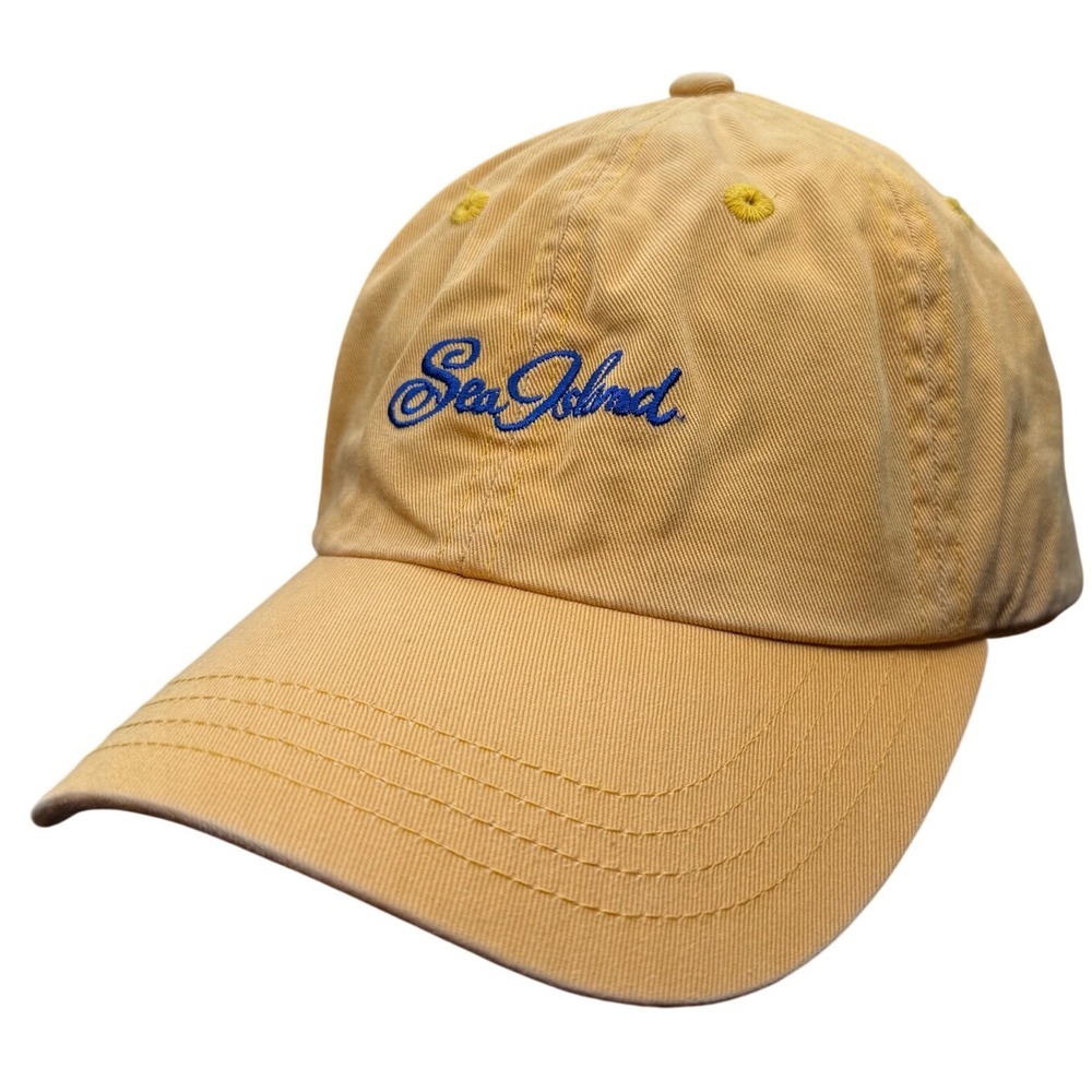 Imperial Headwear Sea Island Yellow Cotton Adjustable Strapback Dad Hat Cap